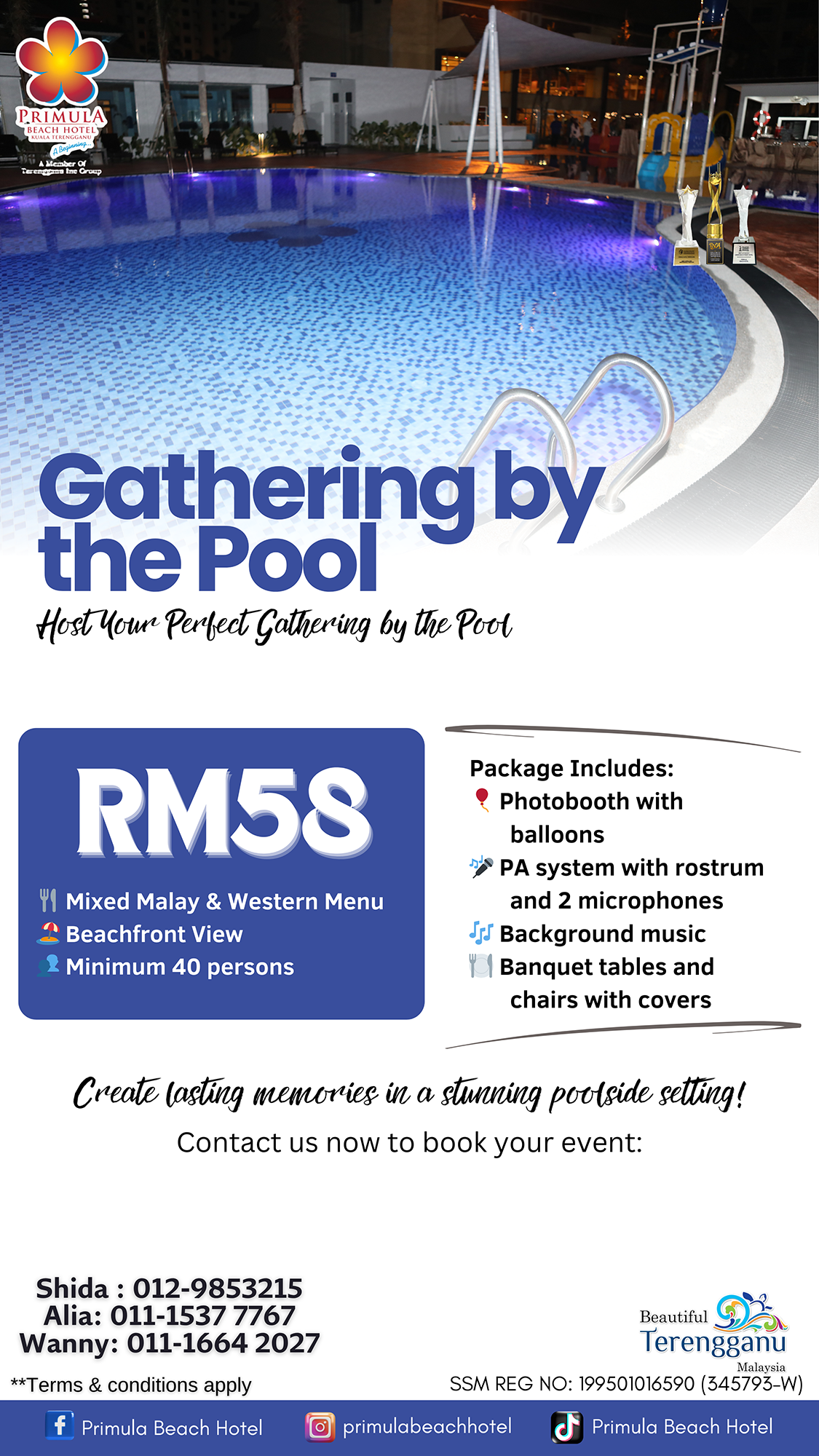 Gathering by the Pool